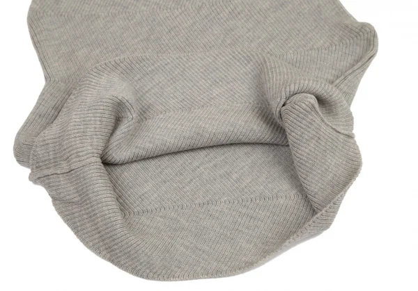 イッセイミヤケ ハートISSEY MIYAKE HaaT ジグザグリブニットセットアップ グレークリーム2 K-99940_016