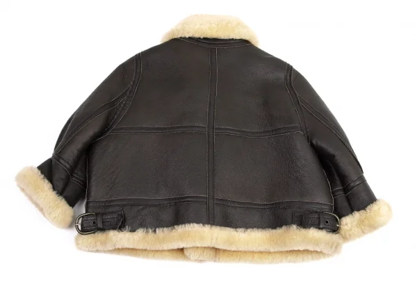 アンダーカバーUNDERCOVER ショートムートンB-3ジャケット 焦げ茶S位 K-99953_014