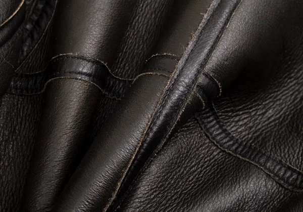 アンダーカバーUNDERCOVER ショートムートンB-3ジャケット 焦げ茶S位 K-99953_015