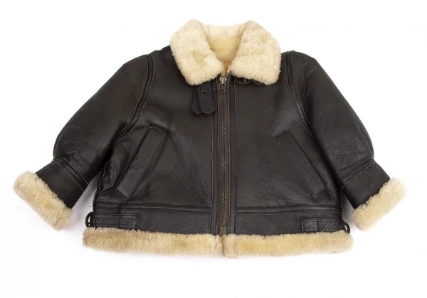 アンダーカバーUNDERCOVER ショートムートンB-3ジャケット 焦げ茶S位 K-99953_002