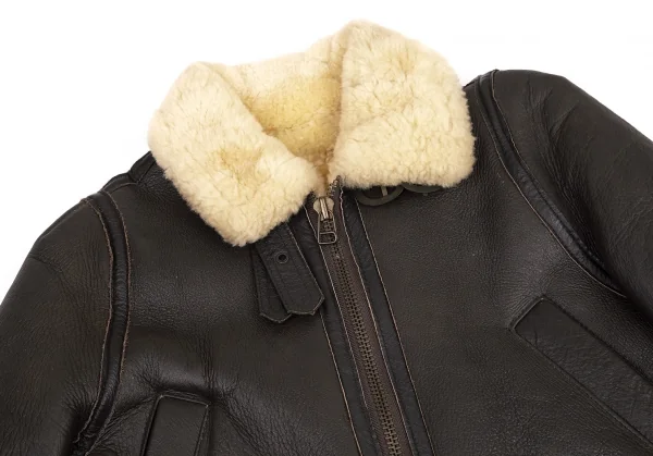 アンダーカバーUNDERCOVER ショートムートンB-3ジャケット 焦げ茶S位 K-99953_003