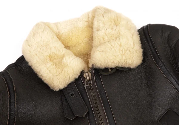 アンダーカバーUNDERCOVER ショートムートンB-3ジャケット 焦げ茶S位 K-99953_004