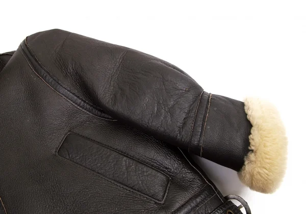 アンダーカバーUNDERCOVER ショートムートンB-3ジャケット 焦げ茶S位 K-99953_006