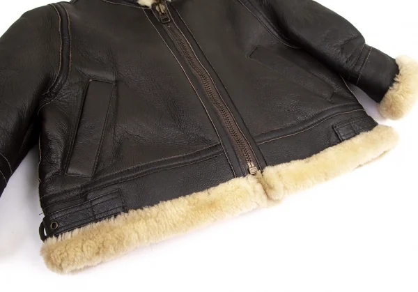 アンダーカバーUNDERCOVER ショートムートンB-3ジャケット 焦げ茶S位 K-99953_009