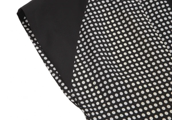 イッセイミヤケISSEY MIYAKE ドットパネルプリントノースリーブチュニック 黒白黄2 K-99970_005