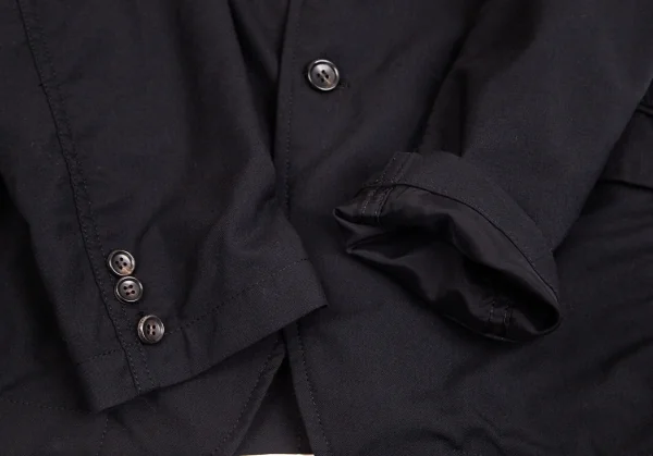 コムデギャルソン オムCOMME des GARCONS HOMME ウールトロパッカリングジャケット 黒XS K-99977_007