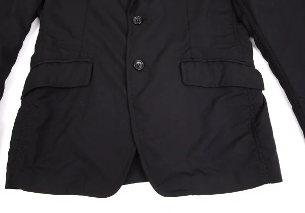 コムデギャルソン オムCOMME des GARCONS HOMME ウールトロパッカリングジャケット 黒XS K-99977_008