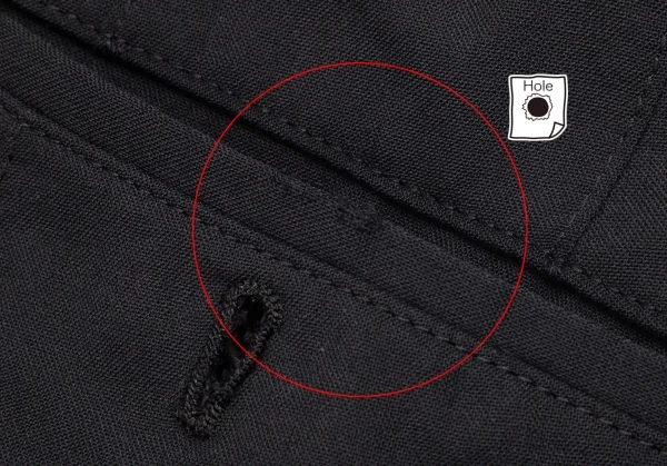 コムデギャルソン オムCOMME des GARCONS HOMME ウールトロパッカリングパンツ 黒XS K-99978_010