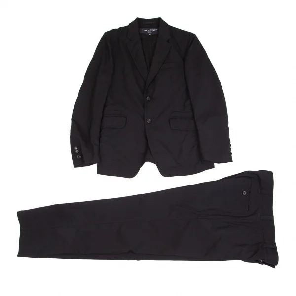 コムデギャルソン オムCOMME des GARCONS HOMME ウールトロパッカリングパンツ 黒XS K-99978_013