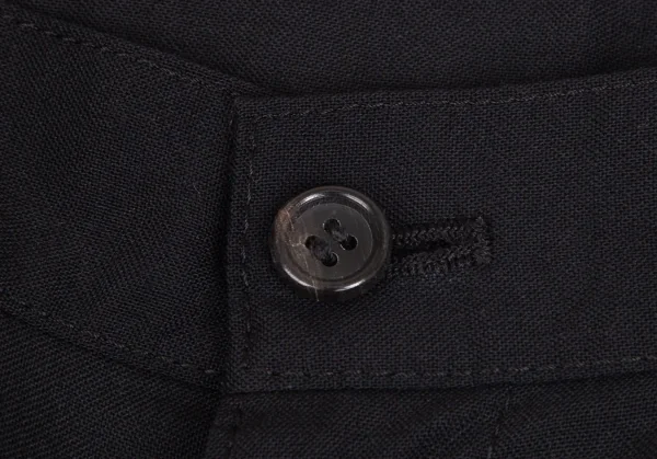 コムデギャルソン オムCOMME des GARCONS HOMME ウールトロパッカリングパンツ 黒XS K-99978_003