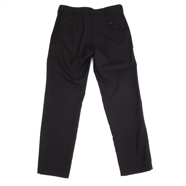 コムデギャルソン オムCOMME des GARCONS HOMME ウールトロパッカリングパンツ 黒XS K-99978_008
