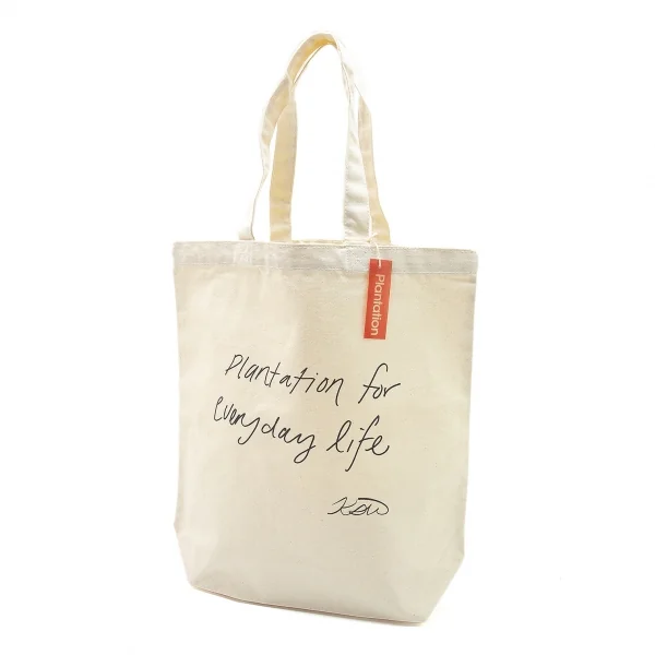 プランテーションPlantation 自由が丘店オリジナルレタリングトートバッグ 生成り K-100009_001
