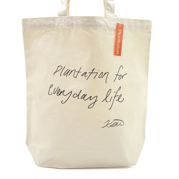 プランテーションPlantation 自由が丘店オリジナルレタリングトートバッグ 生成り K-100009_002