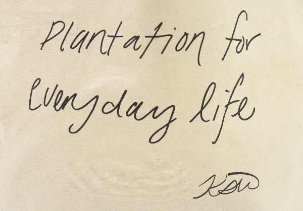 プランテーションPlantation 自由が丘店オリジナルレタリングトートバッグ 生成り K-100009_003