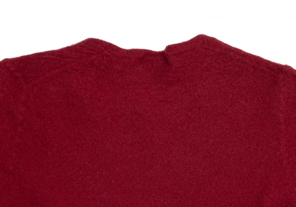 ローブドシャンブル コムデギャルソンrobe de chambre COMME des GARCONS ウール製品染めカットソー 赤XS位 K-100014_010