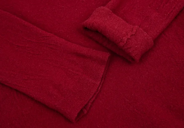 ローブドシャンブル コムデギャルソンrobe de chambre COMME des GARCONS ウール製品染めカットソー 赤XS位 K-100014_006