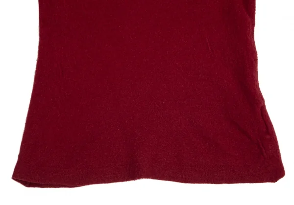 ローブドシャンブル コムデギャルソンrobe de chambre COMME des GARCONS ウール製品染めカットソー 赤XS位 K-100014_007