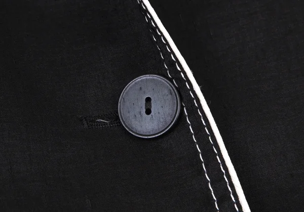 ジャンポールゴルチエ ファムJean Paul GAULTIER FEMME パイピングスクエアシルエットジャケット 黒40 K-100034_008