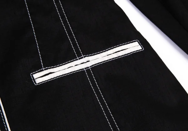 ジャンポールゴルチエ ファムJean Paul GAULTIER FEMME パイピングスクエアシルエットジャケット 黒40 K-100034_009