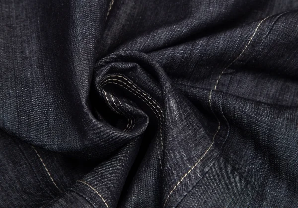 ジャンポールゴルチエ ファムJean Paul GAULTIER FEMME 裏ドラゴンプリントデニムショールカラージャケット インディゴ42 K-100035_015