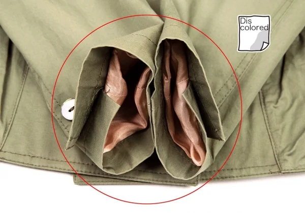 ジャンポールゴルチエ ファムJean Paul GAULTIER FEMME コットンダブルピークドラペルジャケット カーキ38 K-100036_007