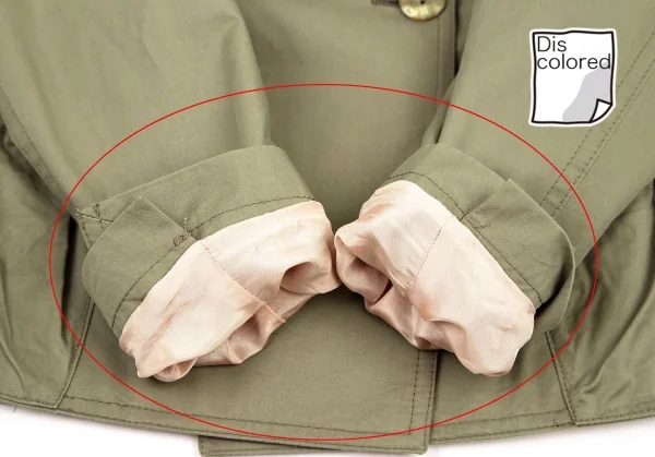 ジャンポールゴルチエ ファムJean Paul GAULTIER FEMME コットンダブルピークドラペルジャケット カーキ38 K-100036_008