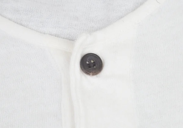 ヨウジヤマモト プールオムYohji Yamamoto POUR HOMME 製品洗いコットン裾パッチヘンリーネックカットソー 白3 K-100048_003