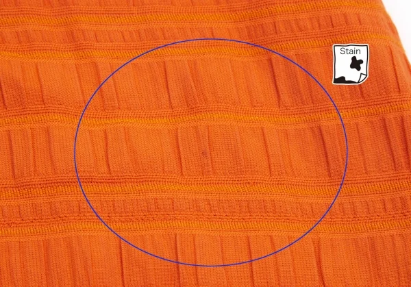 イッセイミヤケ ハートISSEY MIYAKE HaaT フリンジネックワンピース オレンジ2 K-100054_013