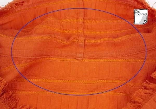 イッセイミヤケ ハートISSEY MIYAKE HaaT フリンジネックワンピース オレンジ2 K-100054_004