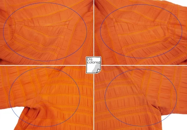 イッセイミヤケ ハートISSEY MIYAKE HaaT フリンジネックワンピース オレンジ2 K-100054_005