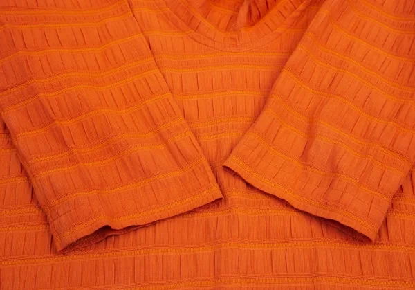 イッセイミヤケ ハートISSEY MIYAKE HaaT フリンジネックワンピース オレンジ2 K-100054_009