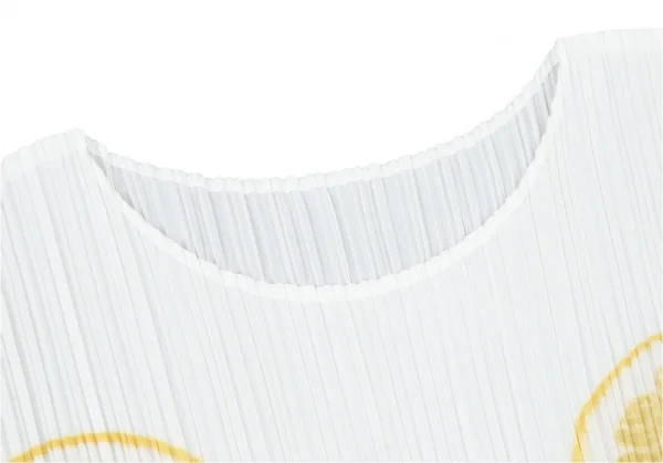 プリーツプリーズPLEATS PLEASE 果物トロンプルイユフレンチスリーブカットソー 白3 K-100166_004