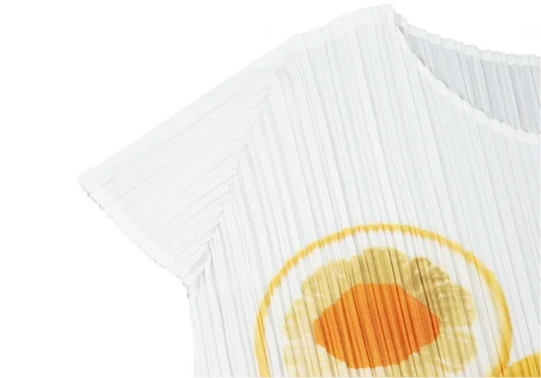 プリーツプリーズPLEATS PLEASE 果物トロンプルイユフレンチスリーブカットソー 白3 K-100166_005