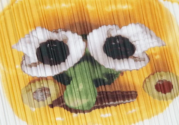 プリーツプリーズPLEATS PLEASE 果物トロンプルイユフレンチスリーブカットソー 白3 K-100166_008