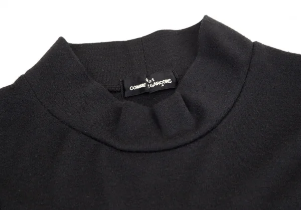 トリココムデギャルソンtricot COMME des GARCONS アクリルウールモックネックニットソー 黒M位 K-100191_004