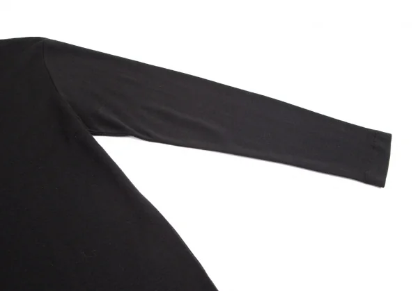 トリココムデギャルソンtricot COMME des GARCONS アクリルウールモックネックニットソー 黒M位 K-100191_005