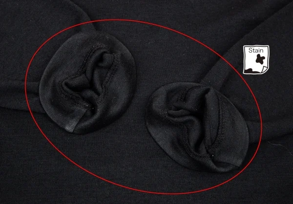 トリココムデギャルソンtricot COMME des GARCONS アクリルウールモックネックニットソー 黒M位 K-100191_007