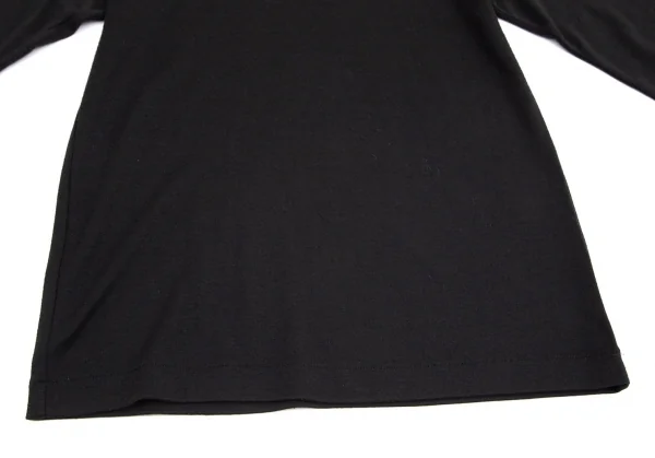 トリココムデギャルソンtricot COMME des GARCONS アクリルウールモックネックニットソー 黒M位 K-100191_008