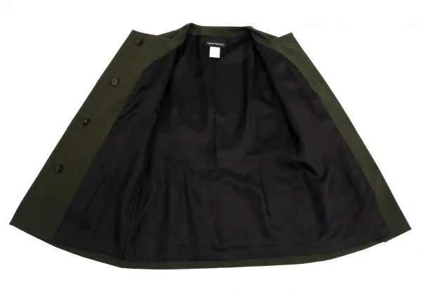 マルセルマロンジュmarcel marongiu 変形ノーカラージャケット モスグリーン36 K-100202_011