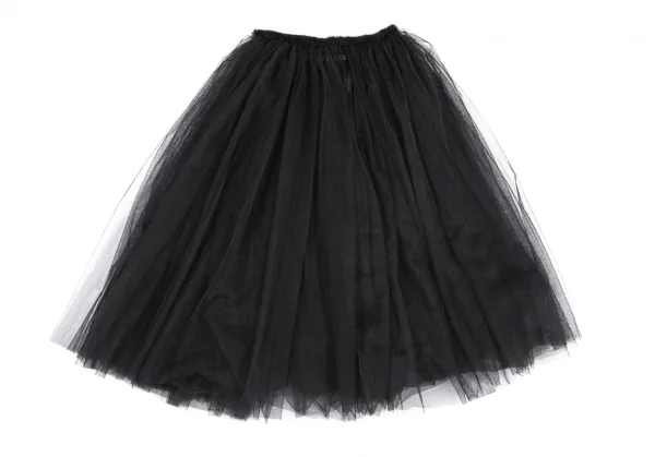 コムデギャルソン ガールCOMME des GARCONS GIRL ウエスト裁ち切り多重チュールスカート 黒S K-100250_011