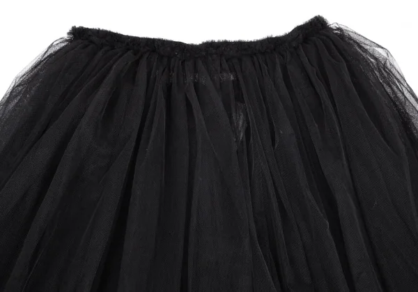 コムデギャルソン ガールCOMME des GARCONS GIRL ウエスト裁ち切り多重チュールスカート 黒S K-100250_012