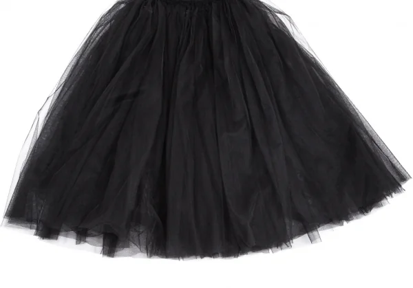 コムデギャルソン ガールCOMME des GARCONS GIRL ウエスト裁ち切り多重チュールスカート 黒S K-100250_007