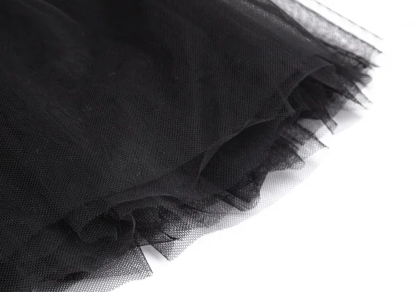 コムデギャルソン ガールCOMME des GARCONS GIRL ウエスト裁ち切り多重チュールスカート 黒S K-100250_008