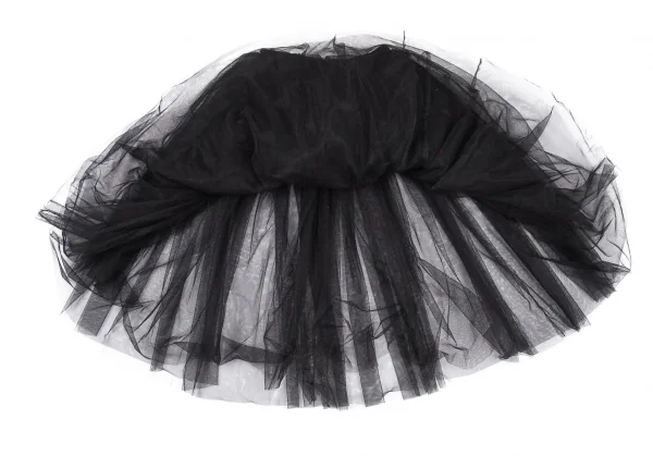 コムデギャルソン ガールCOMME des GARCONS GIRL ウエスト裁ち切り多重チュールスカート 黒S K-100250_009