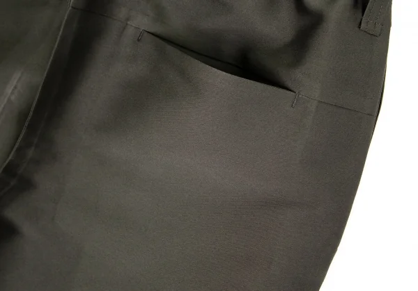 イッセイミヤケ アイム メンISSEY MIYAKE IM MEN ボタンフライサテンパンツ カーキグレー2 K-100256_010