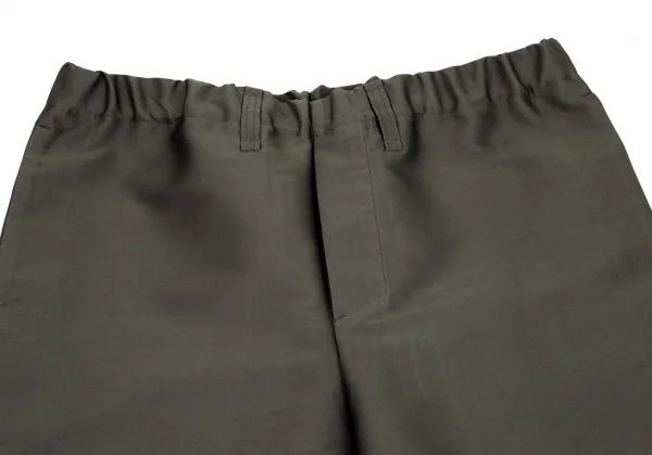 イッセイミヤケ アイム メンISSEY MIYAKE IM MEN ボタンフライサテンパンツ カーキグレー2 K-100256_002