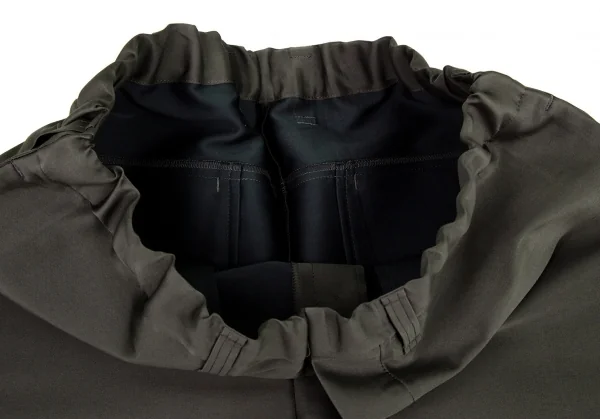 イッセイミヤケ アイム メンISSEY MIYAKE IM MEN ボタンフライサテンパンツ カーキグレー2 K-100256_003