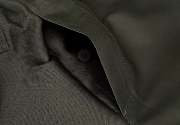 イッセイミヤケ アイム メンISSEY MIYAKE IM MEN ボタンフライサテンパンツ カーキグレー2 K-100256_004
