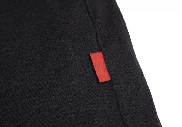 ビーヨウジヤマモトB Yohji Yamamoto カッティングデザインサイドタグカットソー 黒1 K-100260_011