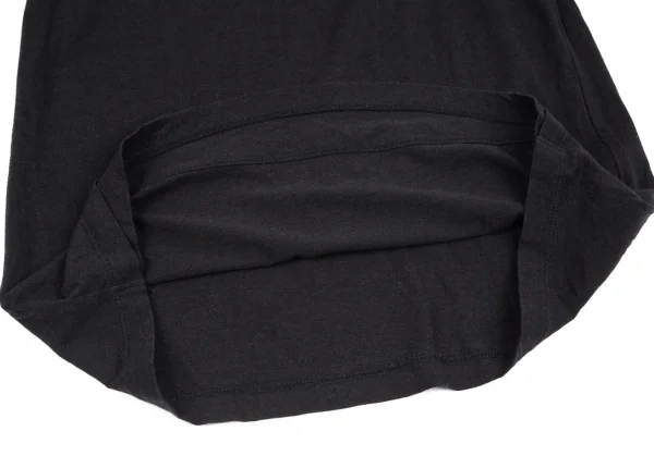 ビーヨウジヤマモトB Yohji Yamamoto カッティングデザインサイドタグカットソー 黒1 K-100260_013